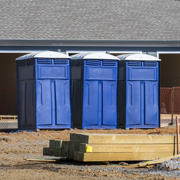 is there a specific order in which to place multiple portable toilets in Pavo Georgia